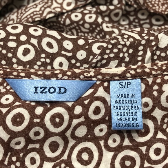 IZOD boho hippie v neck sleeveless blouse - Picture 8 of 8